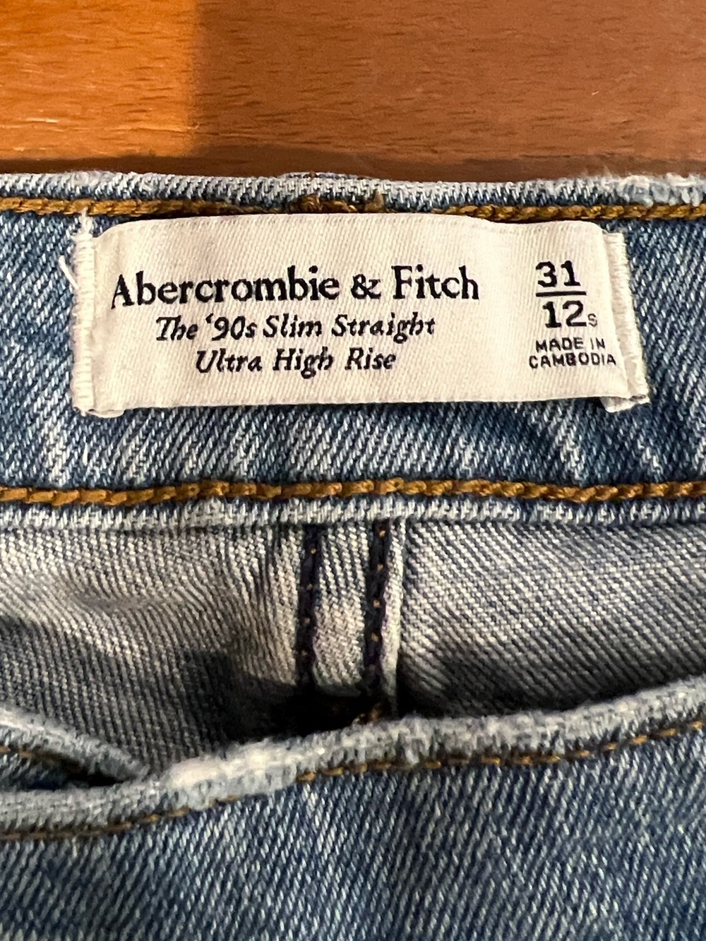 Abercrombie & Fitch The 90s slim straight ultra high rise 31/12 - Picture 6 of 7